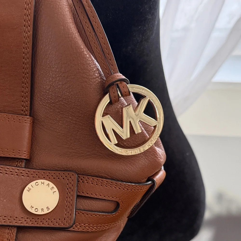 Michael Kors Tan Leather Shoulder Bag